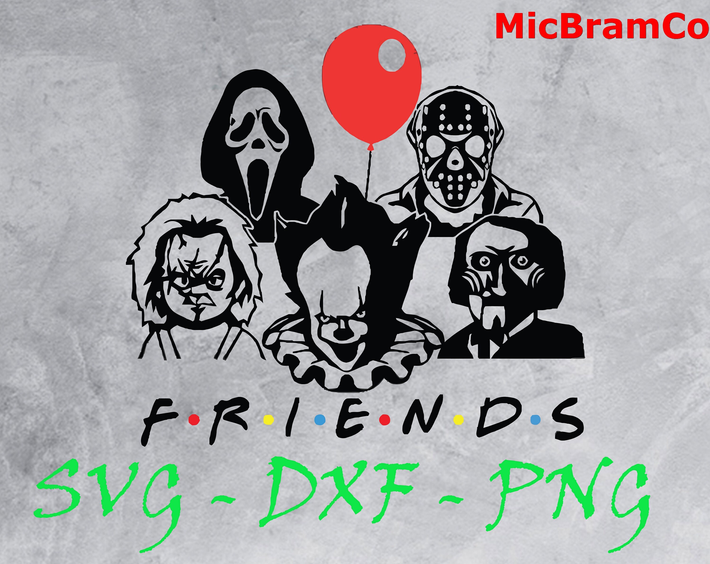 Free Free 233 Friends Horror Movie Svg SVG PNG EPS DXF File