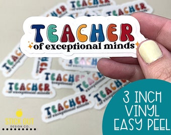 Teacher of Exceptional Minds decals | Special Education Sticker | Sped Sticker | Educator Sticker | Education decals | Gift for educator