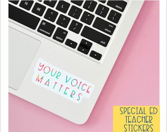 Insegnante di sostegno / Logopedista / Logopedista / Adesivo per laptop / Adesivo per insegnanti / Adesivo per educazione speciale / Adesivo per sostegno / Adesivo per educatori