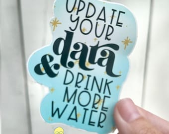 Data water | Laptop Sticker | Teacher Sticker  | Special Education Teacher Gift ideas  | Educator Decal Special Ed giftSpecial educator