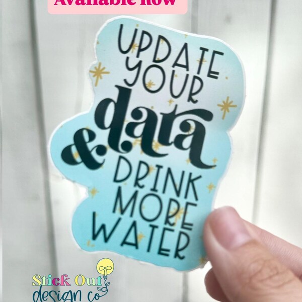 Data water | Laptop Sticker | Teacher Sticker  | Special Education Teacher Gift ideas  | Educator Decal Special Ed giftSpecial educator