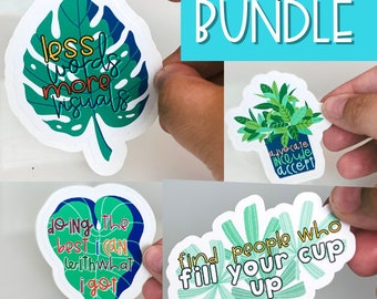 Plant Collection Bundle Laptop Sticker | Teacher Sticker | Special Education Teacher Gift ideas  | Educator Decal gift Plant sticker