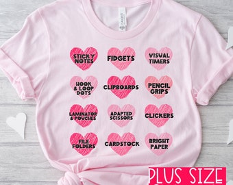 Plus Size Valentines Day Shirt, Heart Shirt Valentines Day Shirts For Women Cute Teacher Valentine Shirt, Special Ed Teachers Valentines Day