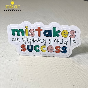 Mistakes Sticker | SteppingStones  | Special Ed ideas Paraprofessional Gift for educator Gift for special ed Gift Special Ed Autism teacher