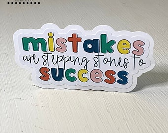 Mistakes Sticker | SteppingStones  | Special Ed ideas Paraprofessional Gift for educator Gift for special ed Gift Special Ed Autism teacher