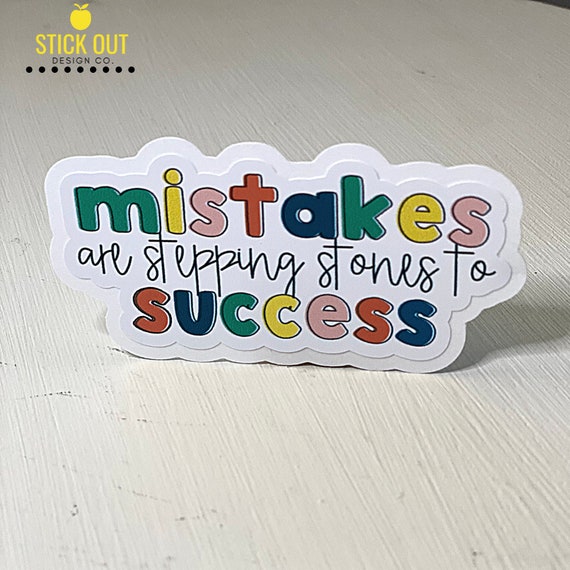 Mistakes Sticker | SteppingStones  | Special Ed ideas Paraprofessional Gift for educator Gift for special ed Gift Special Ed Autism teacher