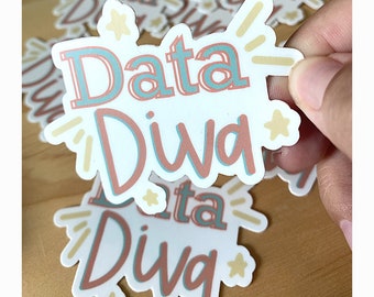 Data Diva Decal| Sped | Laptop Sticker | Teacher Sticker  | Special Education Sticker | Sped Sticker | Educator Sticker