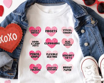 Valentines Day Shirt, Heart Shirt, Valentines Day Shirts For Women, Cute Teacher Valentine Shirt, Special Ed Teachers Valentines Day