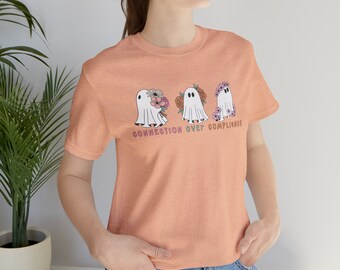 Connection Over Compliance Tee Halloween Tee Special education teacher shirts Teacher shirts special education Fall Teacher Tshirt