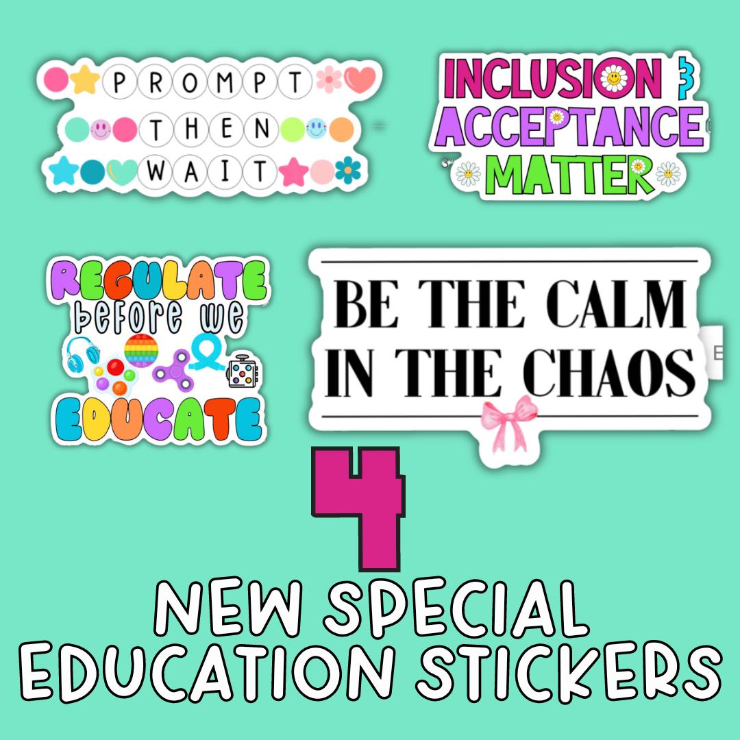 Prompt Then Wait Sticker – AAC & SPED Communication Vinyl Sticker, SLP ...