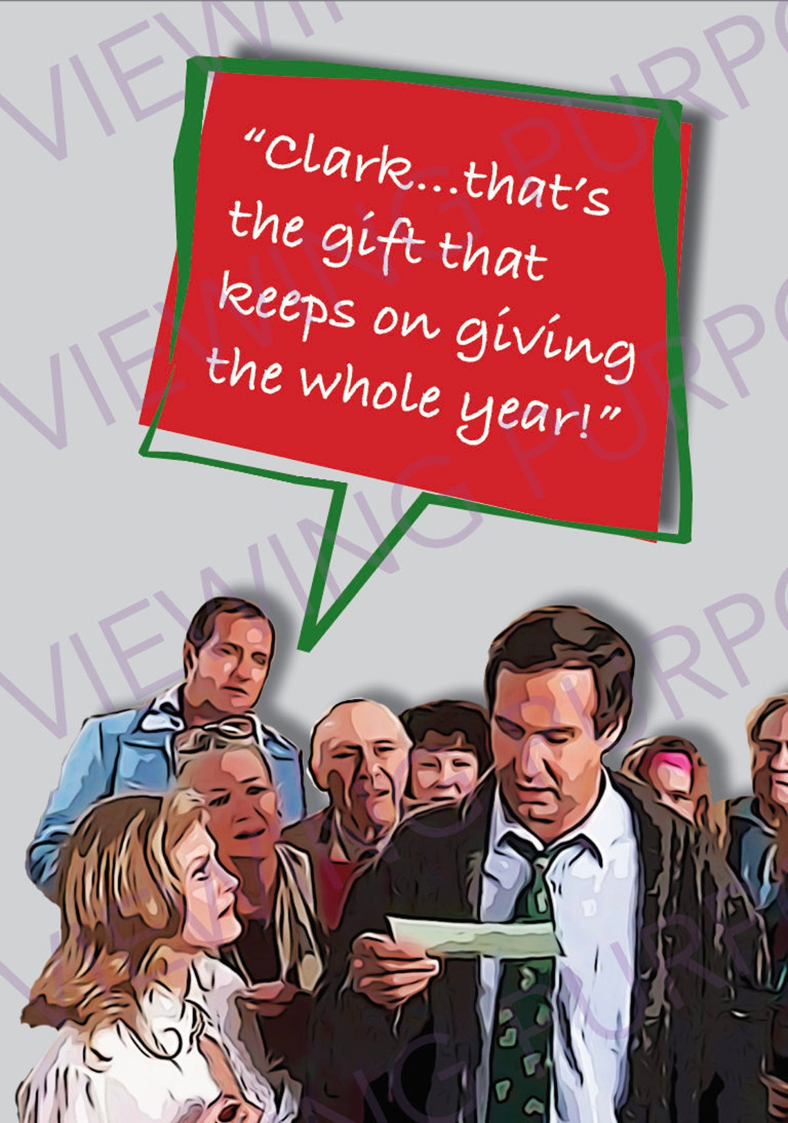 Clark that's the gift that keeps on giving the whole Etsy