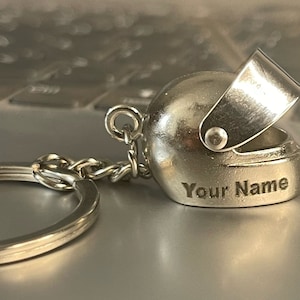 Personalized Motorcycle Biker Keychain