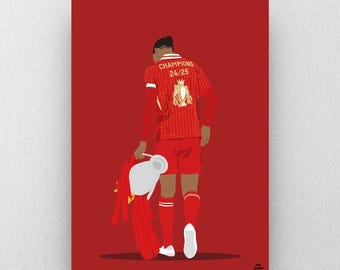 Virgil Van Dijk Poster: Liverpool Football Club Print