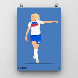 Leah Williamson Lionesses Poster: England Women&#39;s Football, Euro 2025