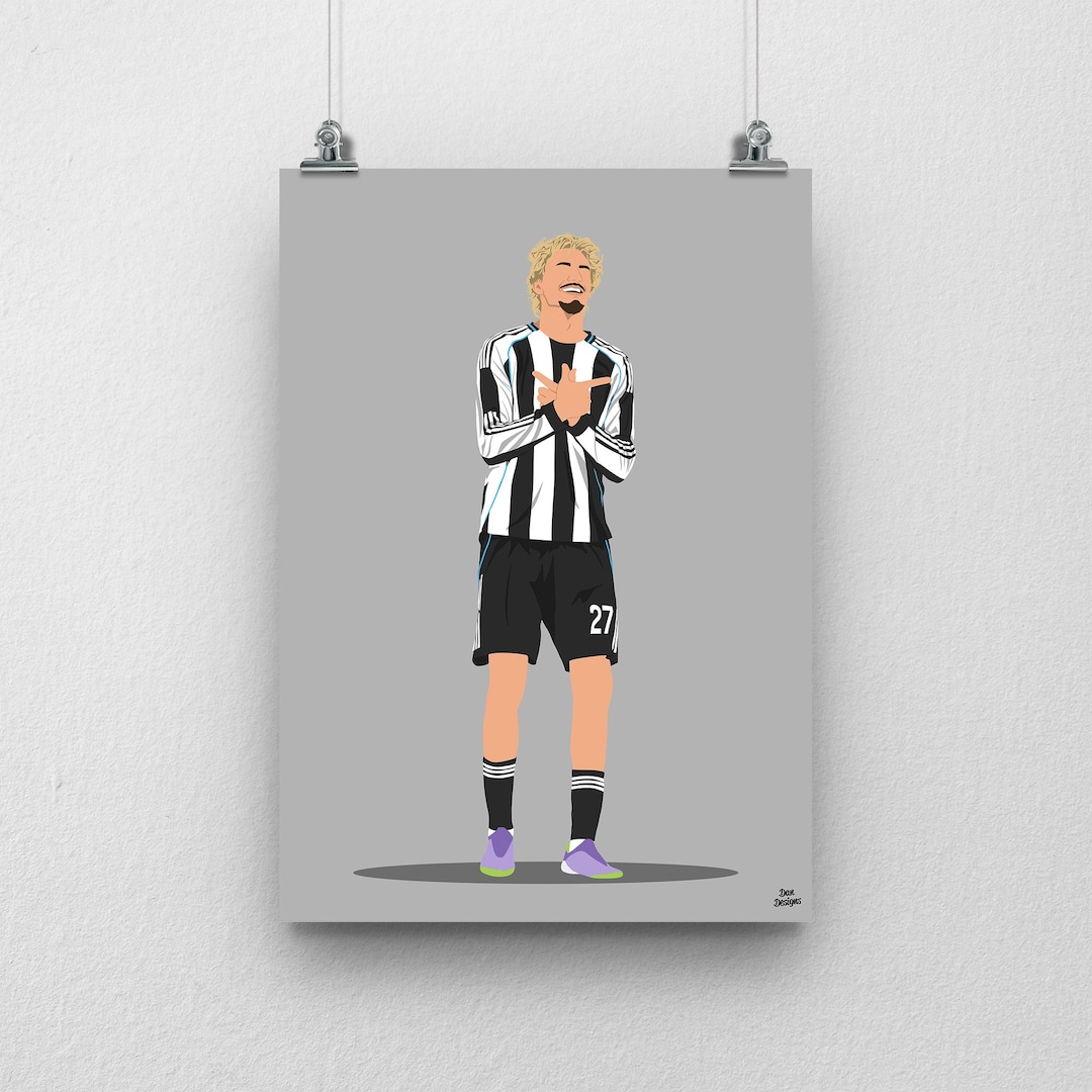 Nick Woltemade Print - Newcastle Utd Football Poster - Etsy