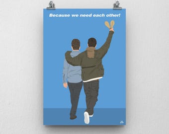 Impresión de Liam y Noel Gallagher de la gira Oasis Reunion / Impresión en directo de Cardiff / Póster coleccionable