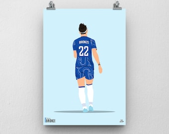 Lucy Bronze Chelsea Print – plakat piłkarski dla kobiet