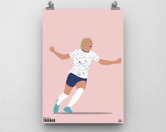 Trinity Rodman Print - USA Womens World Cup Football Poster