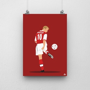 Dennis Bergkamp Print Arsenal - Football Poster