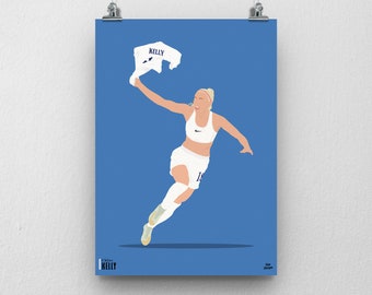 Chloe Kelly Print -  Lionesses Womens Football Poster