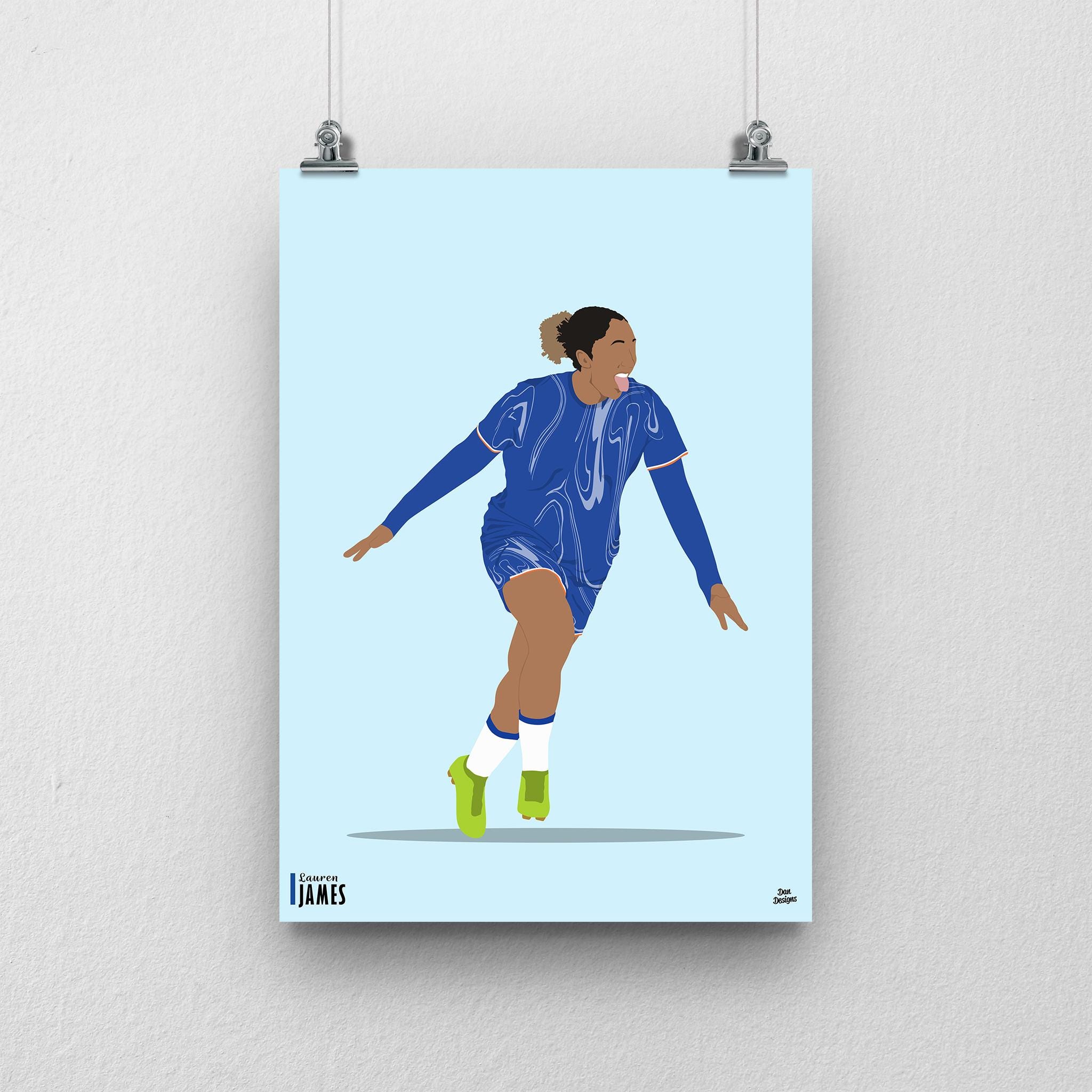 Lauren James Chelsea Print -  Chelsea Womens Football Poster