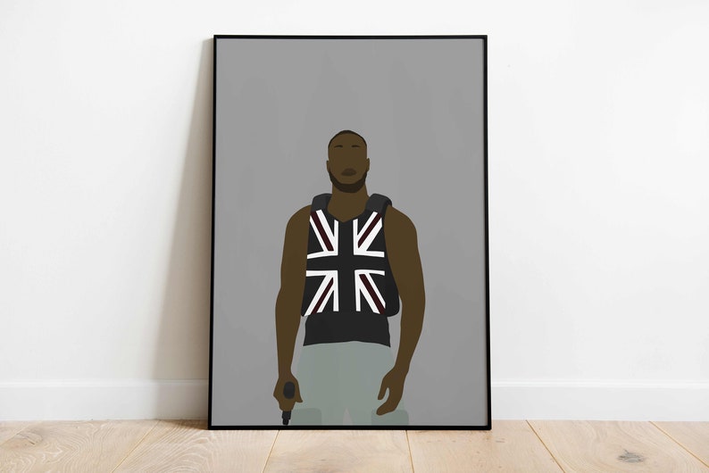 Stormzy-affisch - Grime Drill Rap-musik A4, A3, fysisk affischdesign! Grey