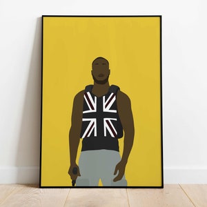 Stormzy-affisch - Grime Drill Rap-musik A4, A3, fysisk affischdesign! Yellow