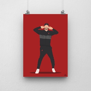 Jurgen Klopp Poster - Liverpool Football Print