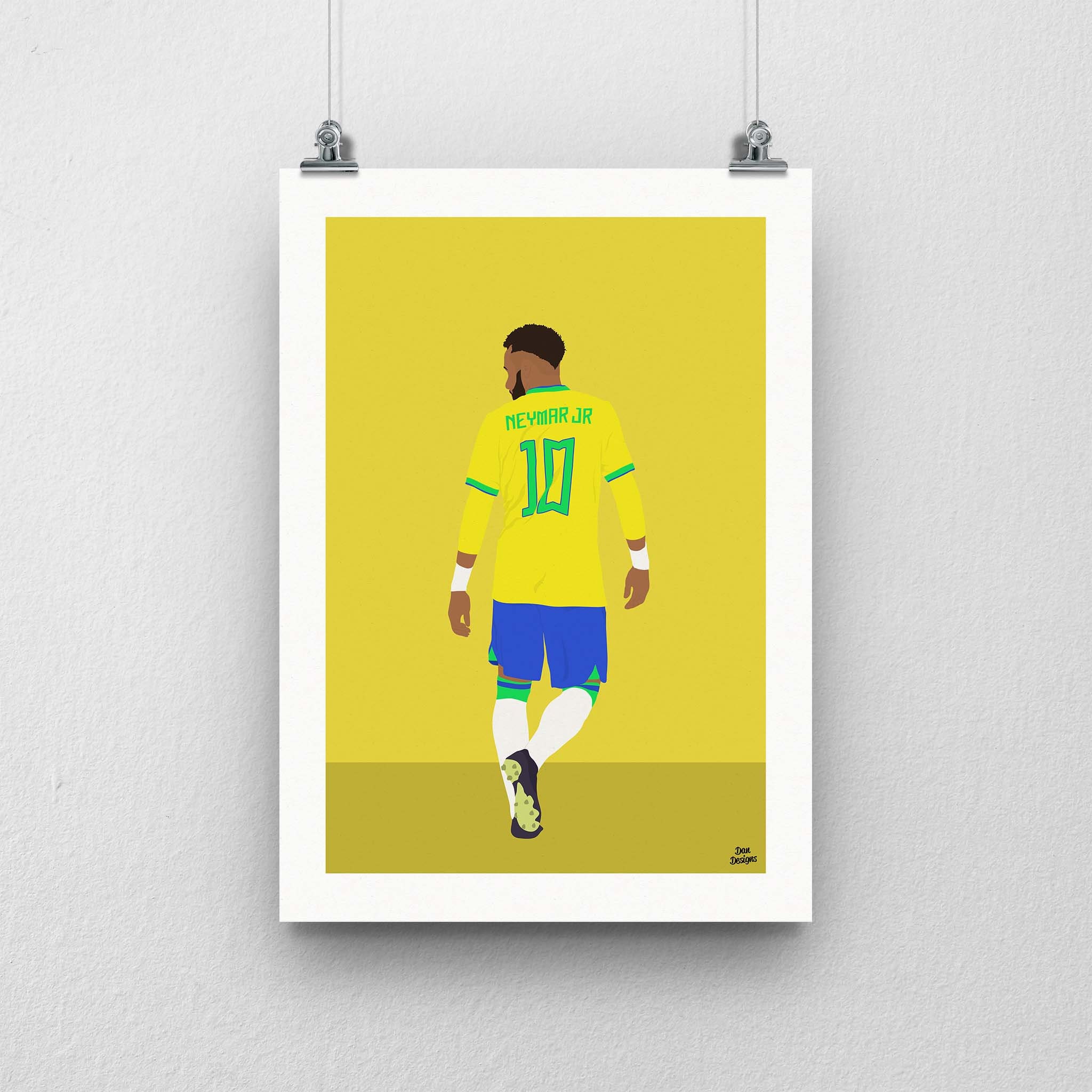 ネイマールJrポスター、ブラジルサッカーポスター - Etsy 日本