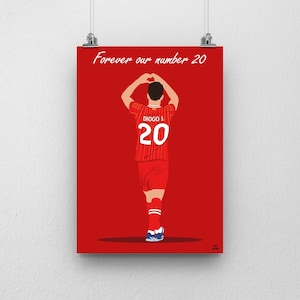Diogo Jota Poster - Fussballspiel vom Fussball Spielfeld