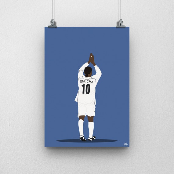 Jay-jay Okocha Poster - Bolton Wanderers Football Poster - Etsy