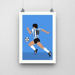Diego Maradona Poster, Argentina - Football Poster