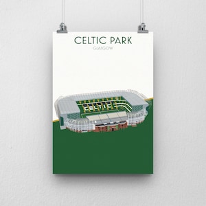 Celtic Park Stadium Print Football Poster