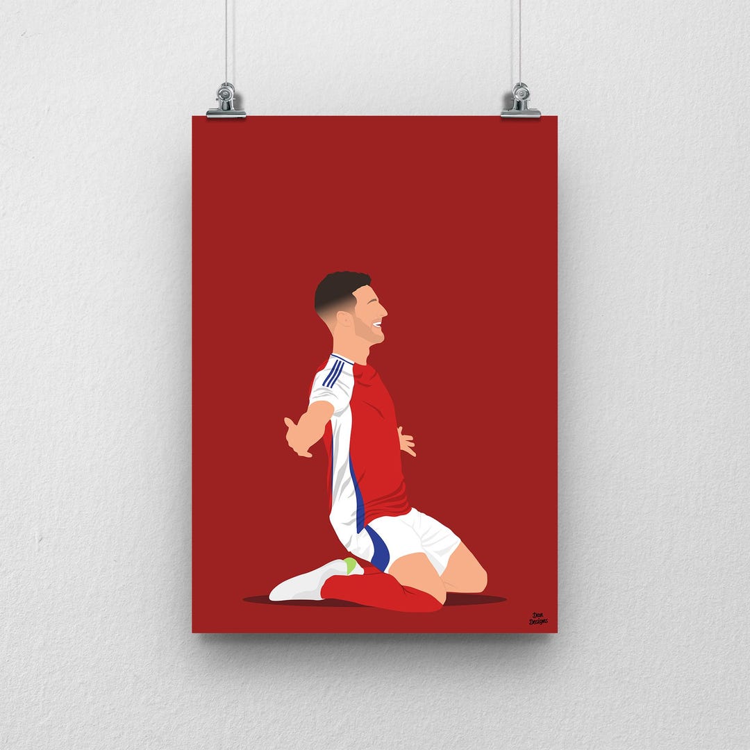 Declan Rice Poster Arsenal Football Poster - Etsy Canada