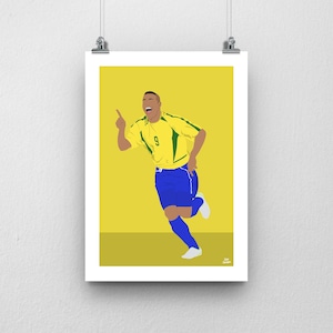 Ronaldo Poster, Brazil- Football Poster