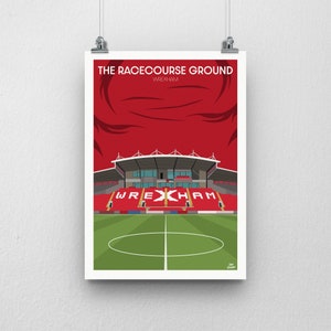 Poster renbaan: voetbalposter Wrexham