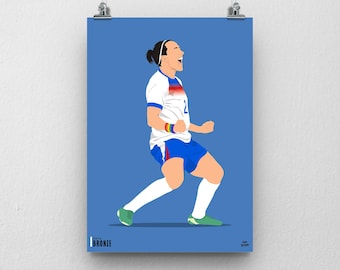 Lucy Bronze England Lionesses Poster: Women's Football Wall Art
