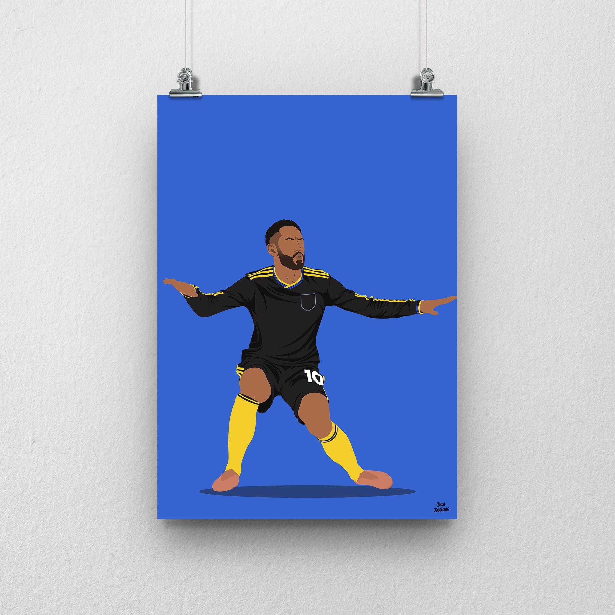 Matheus Cunha Manchester United Print- Man Utd Wall Art - Etsy UK