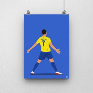 Cristiano Ronaldo Al Nassr Poster Number 7 Shirt