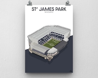 St James Park Print - Newcastle United poster!