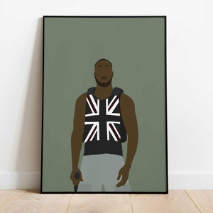 Stormzy-affisch - Grime Drill Rap-musik A4, A3, fysisk affischdesign! Green