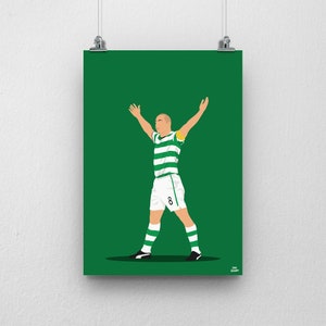 Scott Brown Print - Celtic Football Poster