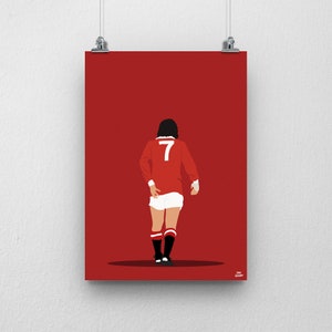 Poster del Manchester United di George Best - Poster di calcio