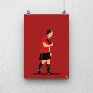 Gary Neville Poster - Manchester Utd Football Print