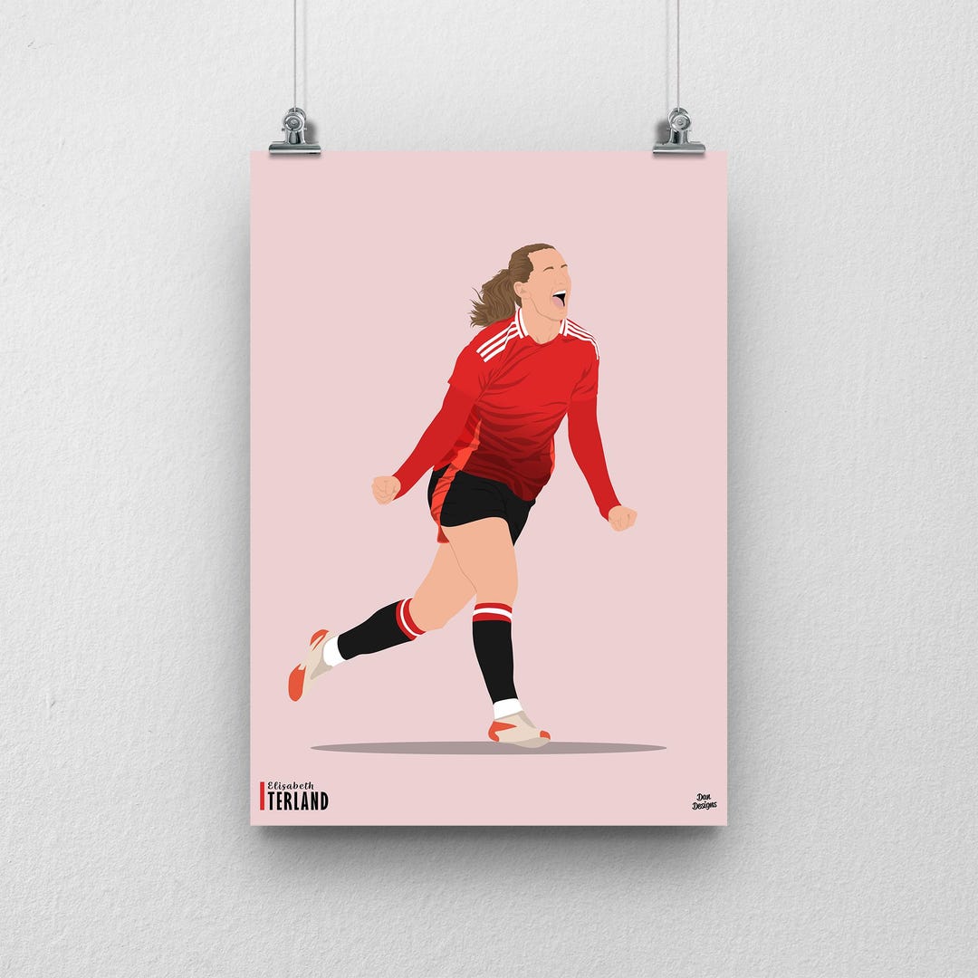 Photo A4 Dédicacée Par Elisabeth Terland (Man Utd Women) + COA Certifié #19 - Collector