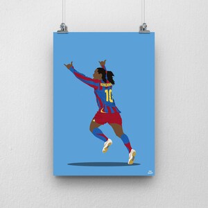 Ronaldinho Poster - Barcelona Football Poster