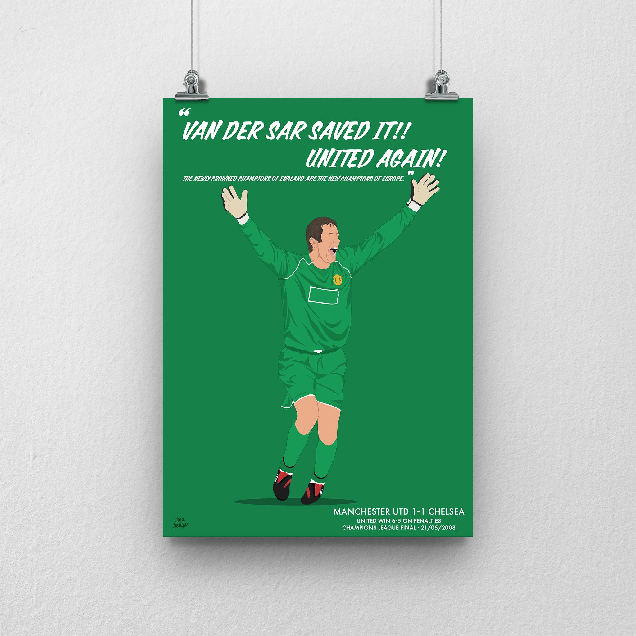 Man United 2008 Champions League - Etsy