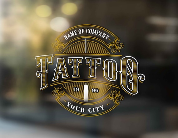 Tattoo Studio Storefront Decal Window Sticker Tattoo Shop - Etsy