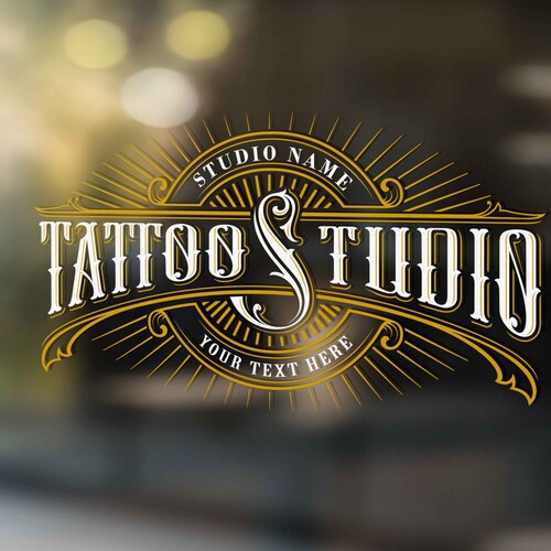 Tattoo Shop Custom Decal Tattoo Studio Storefront Decal - Etsy