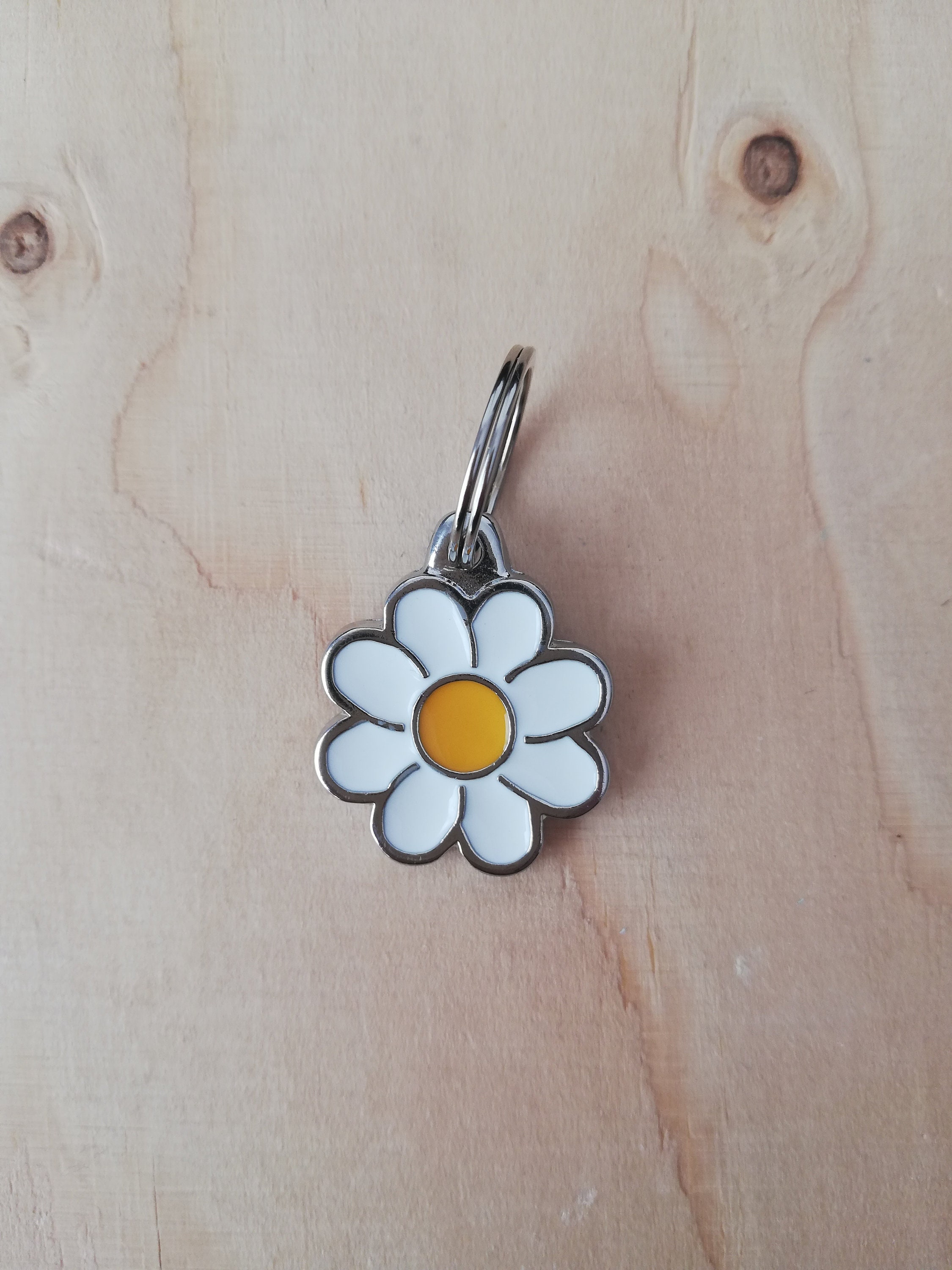 Daisy Tag Daisy Flower Dog Id tag Daisy Etsy